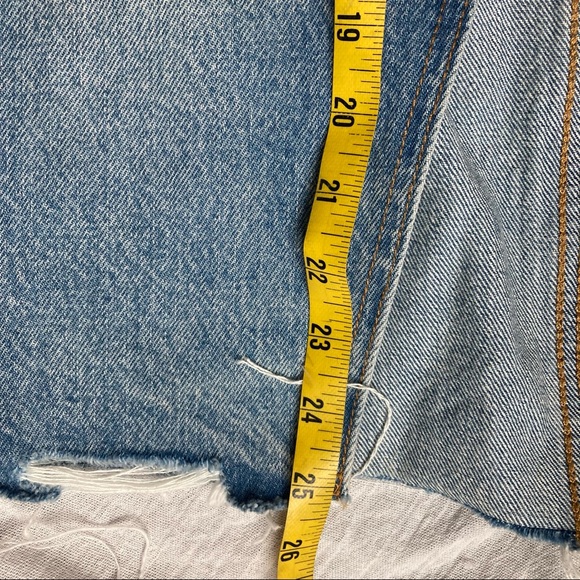 New Levi’s Premium Front Slit Denim Midi Skirt - Picture 10 of 10